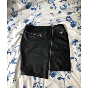 Faux Leather Skirt